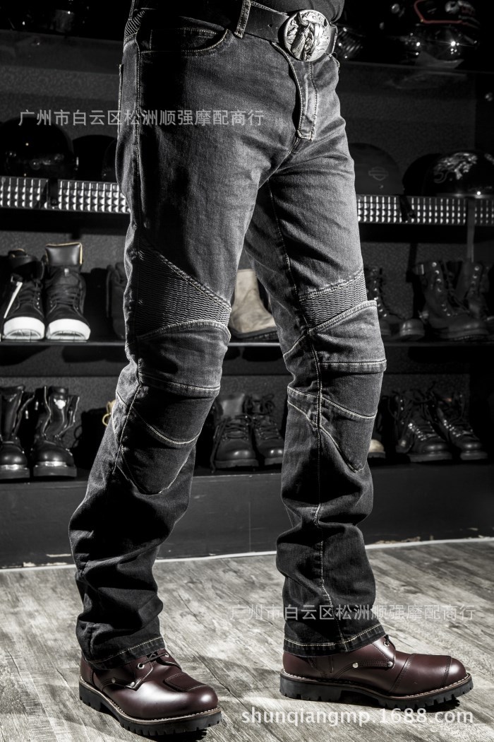 Off-Road motocicleta montar pantalones Knight carreras pantalones cuesta abajo Pantalones anti-caída pantalones de la motocicleta pantalones vaqueros viejos