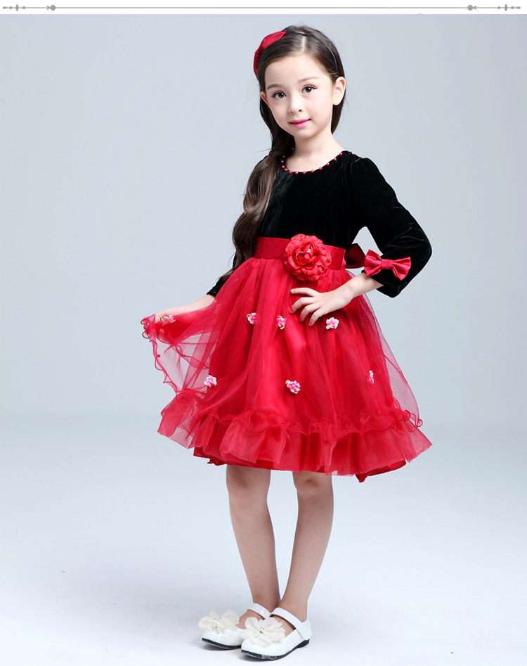 Robes pour fille en velours côtelé - Ref 2046748 Image 11