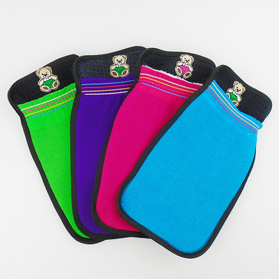 可愛小熊搓澡巾新款雙面粗砂洗澡巾加厚搓背沐浴手套搓澡巾沐浴球