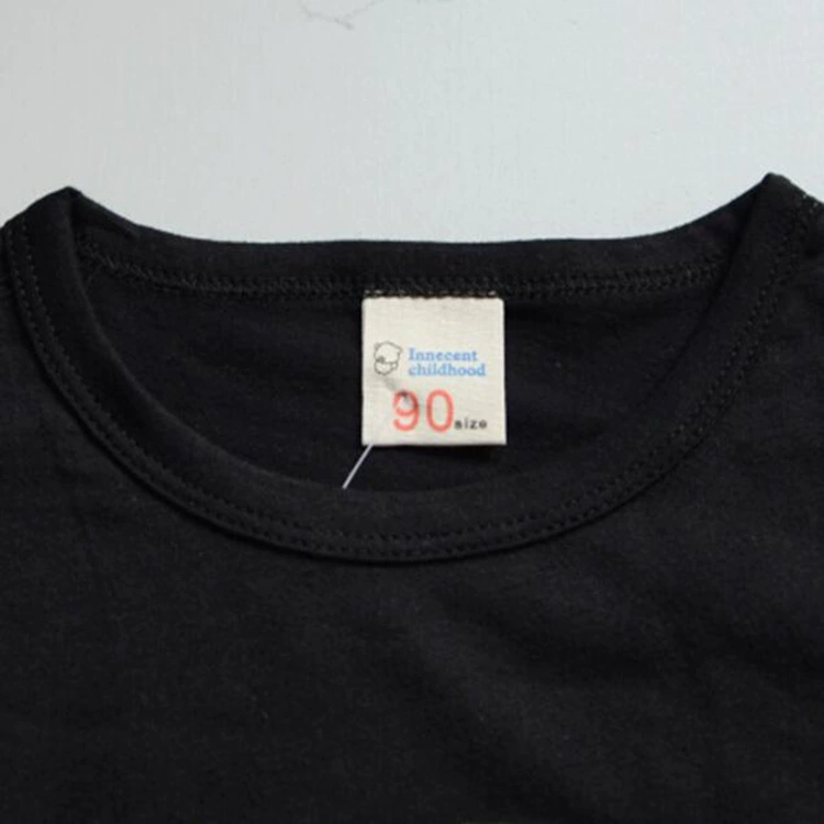 Children's Long-Sleeve Cotton T‑Shirt, School/Teen, Solid Colors, Sizes 80–190 cm (Autumn)