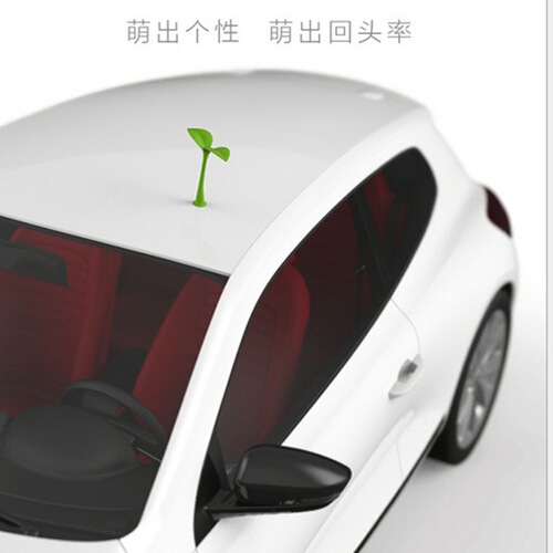 Car roof decorations selling cute anti-collision and cute car stickers saplings and bean sprouts personalized devil horn exterior supplies
