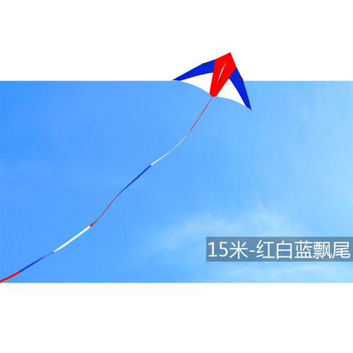 Weifang kite wholesale rainbow tail cloth patchwork red white blue black green three-dimensional tube kite tail floating tail tail wholesale