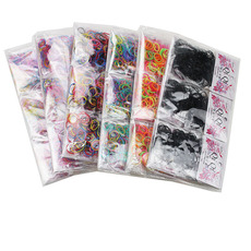 （一打12小包价）儿童皮筋发饰小圈强拉不断袋装韩版发圈好饰品