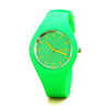 Ultra thin silica gel watch for leisure, wholesale