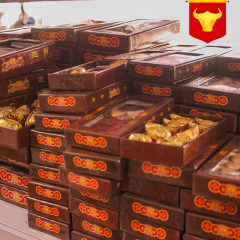 Alloy copper ingot style home decoration, 12 pieces in a box, suitable for living room display, opening gift, offering Daqing Treasury Silver.