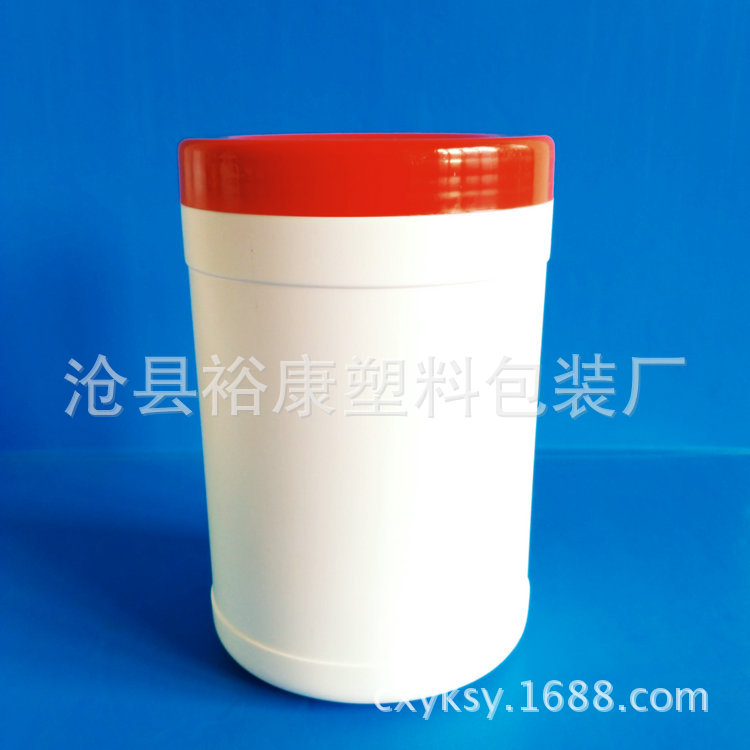 现货1500ml广口塑料瓶 直桶瓶 1500g粉剂瓶 大口塑料瓶