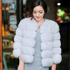 Haining 2018 new pattern Fox leather and fur loose coat Fur one Fur imitation loose coat have cash less than that is registered in the accounts leather and fur wholesale