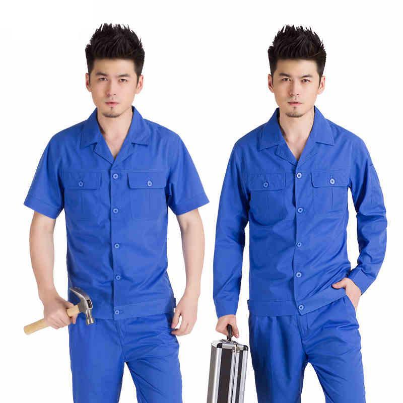 Thin Long-sleeved Work Clothes Summer Wear Labor Protection Clothing Short-sleeved Shirt Engineering Factory Clothing Workers Auto Repair Breathable Sweat-absorbing Tooling Thin Long-sleeved Work Clothes Summer Wear Labor Protection Clothing Short-sleeved Shirt Engineering Factory Clothing Workers Auto Repair Breathable Sweat-absorbing Tooling