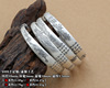 Fashionable retro accessory, matte bracelet, wholesale, silver 999 sample