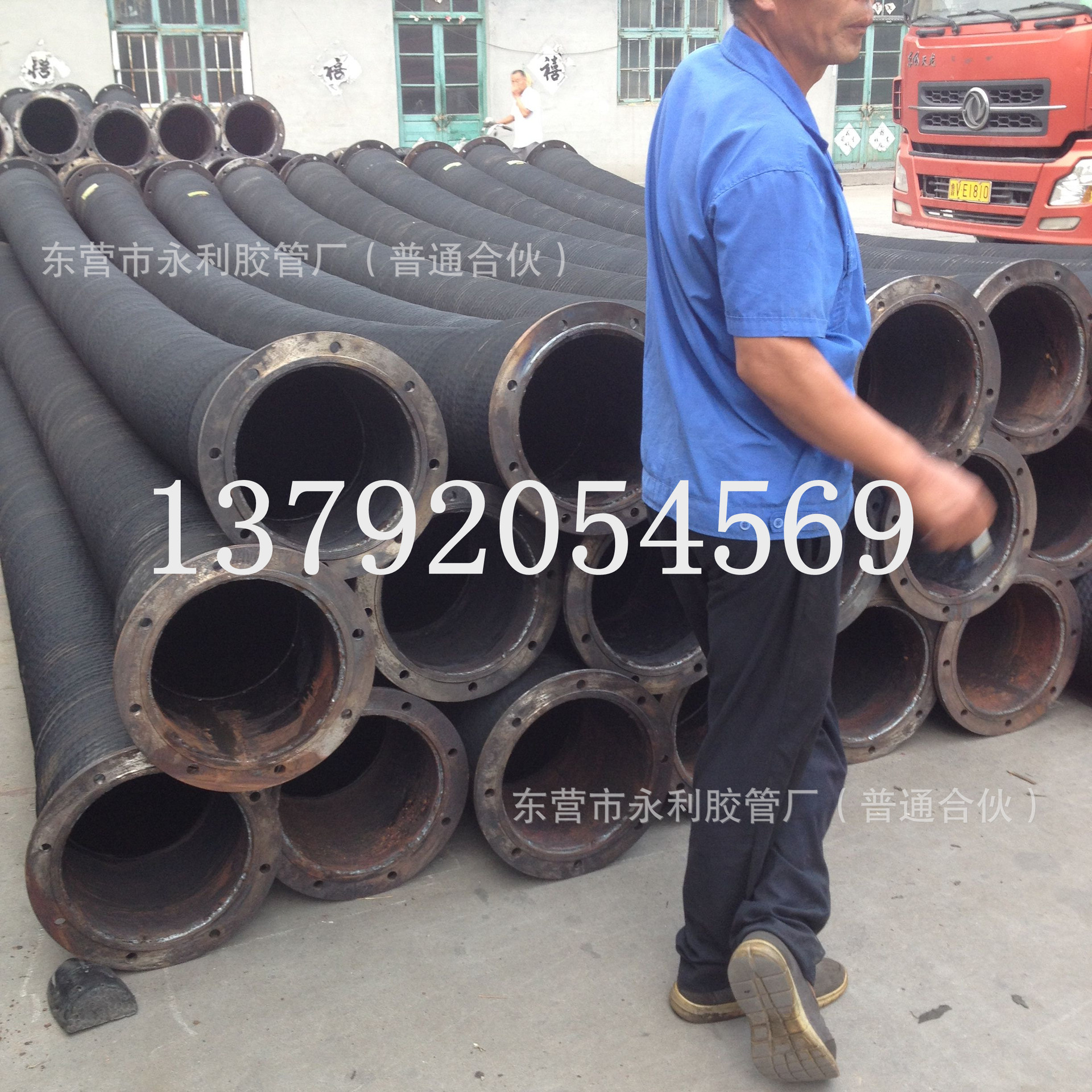 大口径排吸胶管排水胶管山东精品法兰胶管吸排水抽沙耐磨胶管