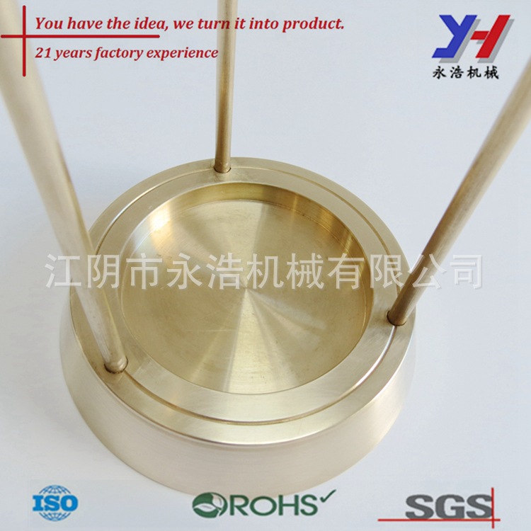 定制数控加工室内黄铜灯架