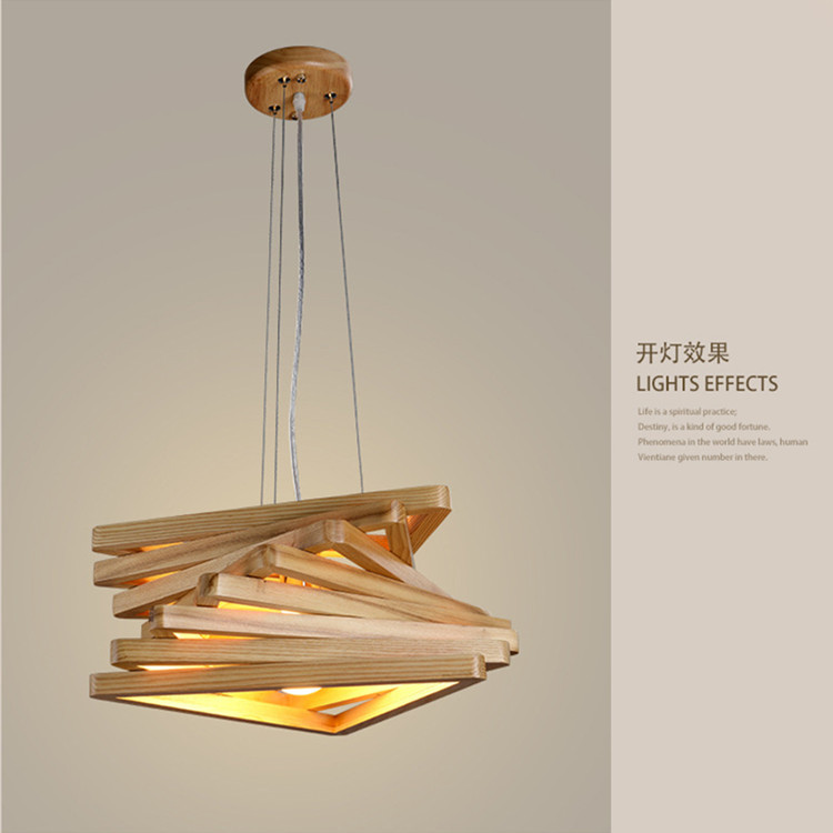 装饰灯具_北欧幻影创意led木头装饰灯具 餐厅
