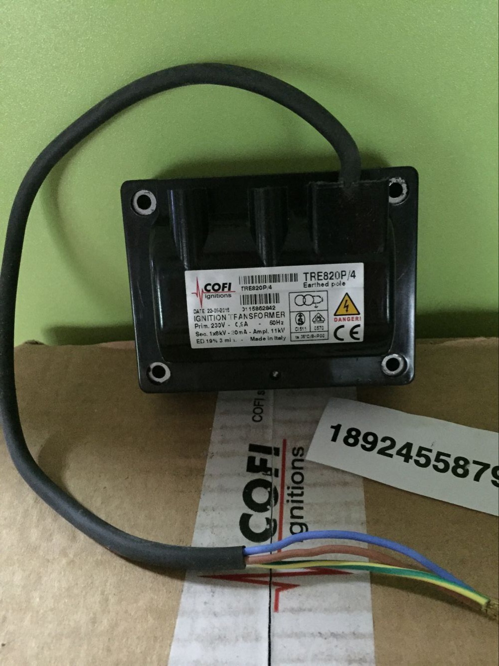 Cofi科菲点火变压器TRE820P/4,原装进口