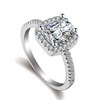 Jewelry, zirconium, ring with stone, wedding ring, European style, wish