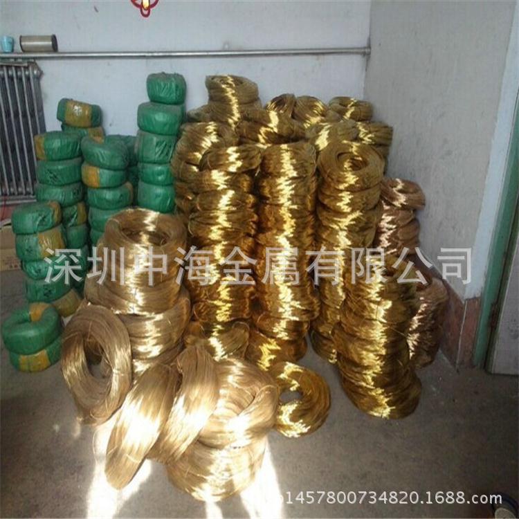 半硬全软H65黄铜线 硬态弹簧黄铜线 H62黄铜扁线 H68螺丝黄铜线