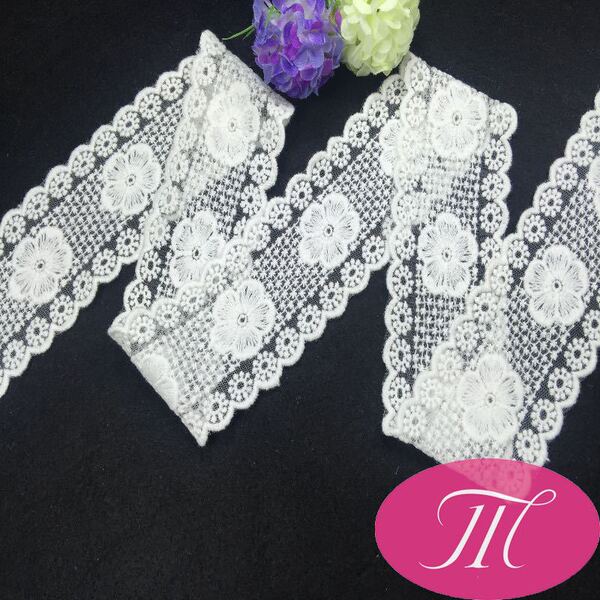 lace white cotton hair band