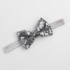 Children's high quality headband, nail sequins handmade with bow, accessory, new collection