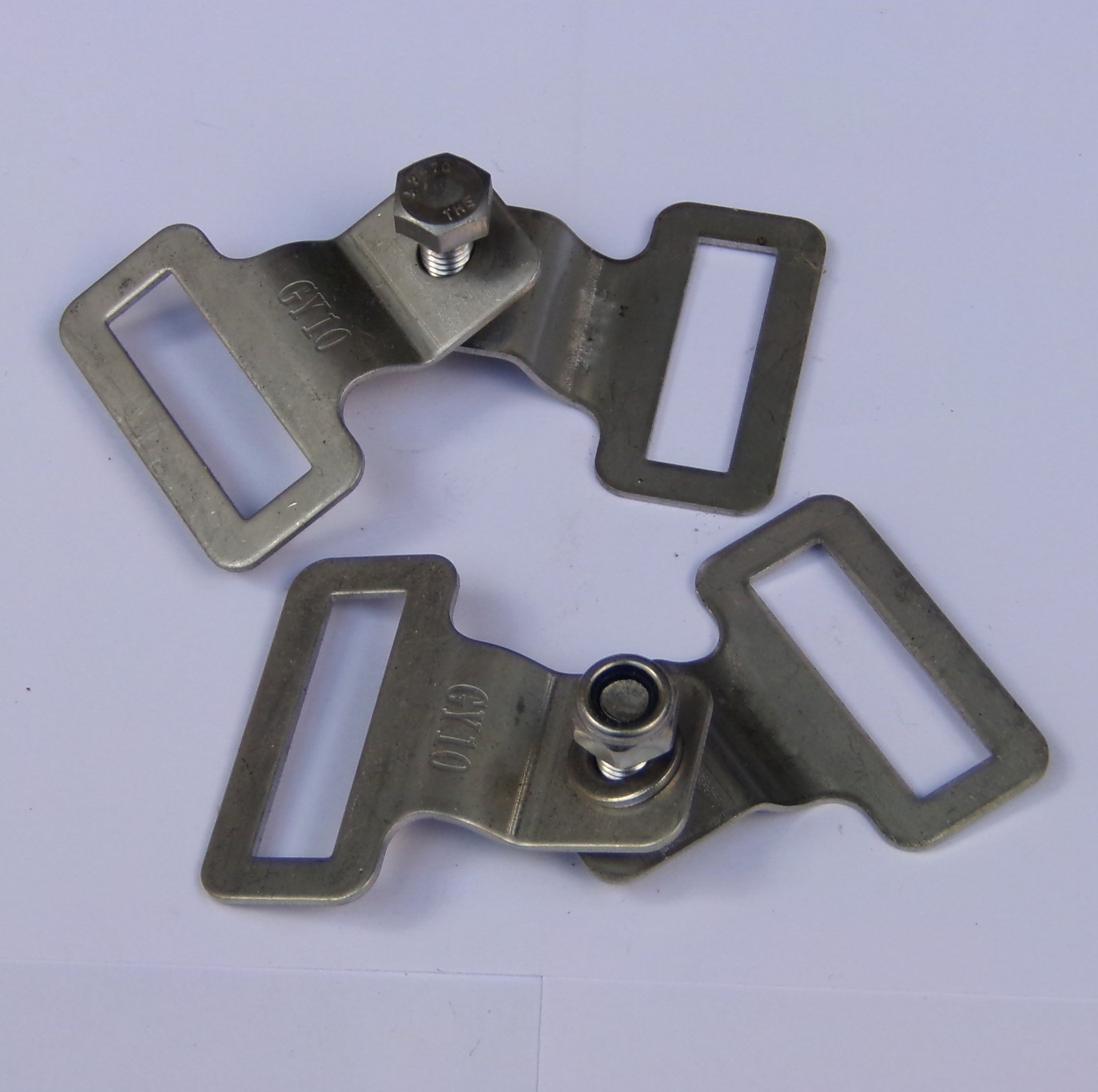 不绣钢电缆紧固夹不锈钢紧固件水管紧固件组合夹片管道连接件电子