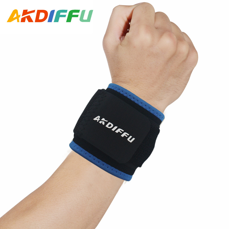 Aikedifei presurizado pulsera de silicona negro ajustable pulsera baloncesto levantamiento de pesas equipo de protección al por mayor