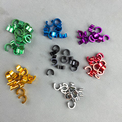 山地自行車C型扣 彩色鋁合金U型過線扣 自行車線管固定扣油管卡子