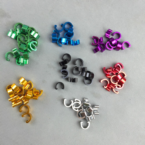 Mountain bike C-type clip, colored aluminum U-type overpass clip, bicycle wire pipe fixing clip, oil pipe holder