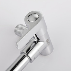 Copper single cold wall-mounted basin faucet Wall-mounted single cold kitchen faucet Single cold large bend corner-mounted faucet