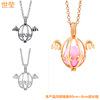Fashionable angel wings, necklace, small bell from pearl, 47 days