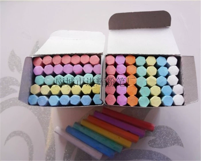 Фабрика пыли обучения Мел гексагональной доска живопись белый цветной мел