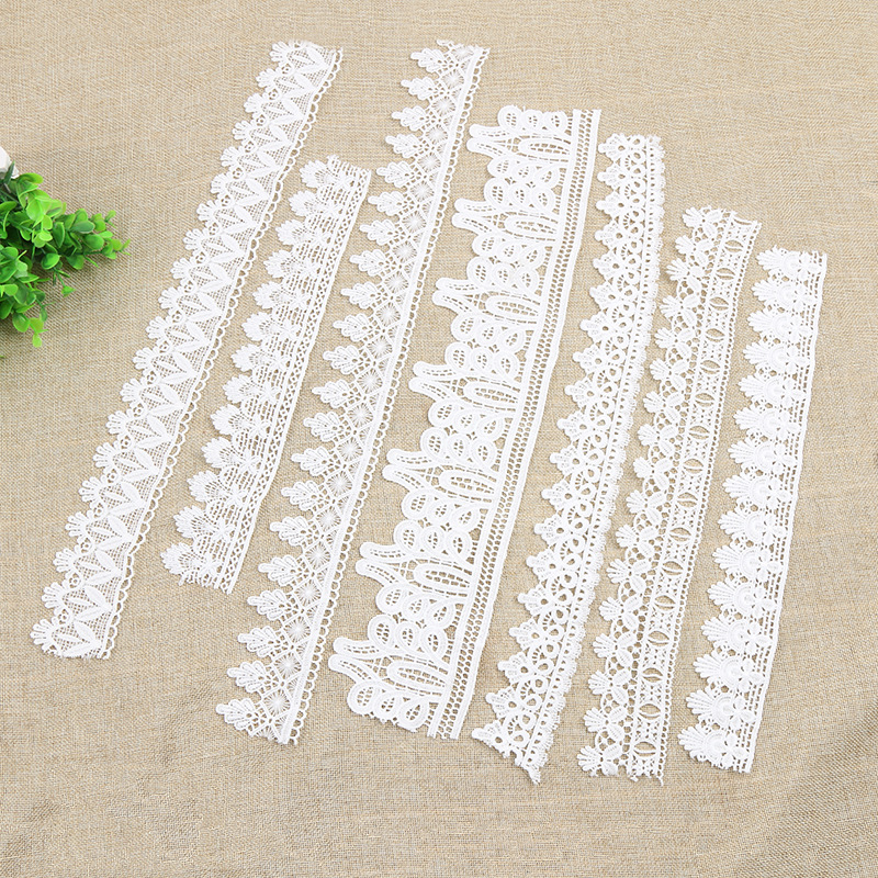 复古棉质服装辅料 DIY手勾蝴蝶结发夹窗帘宽花边批发多款可选