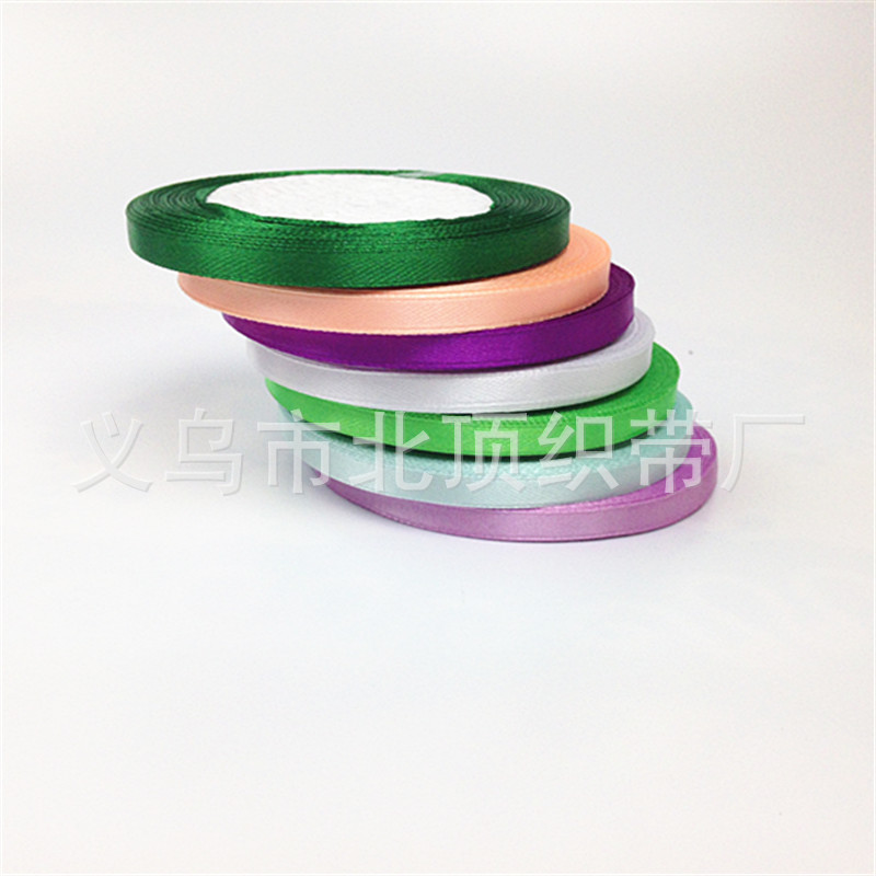 Cinta al por mayor 0,6 CM cinta floral caja de regalo cinta de embalaje accesorios de ropa cinta de boda cinta de regalo para hornear