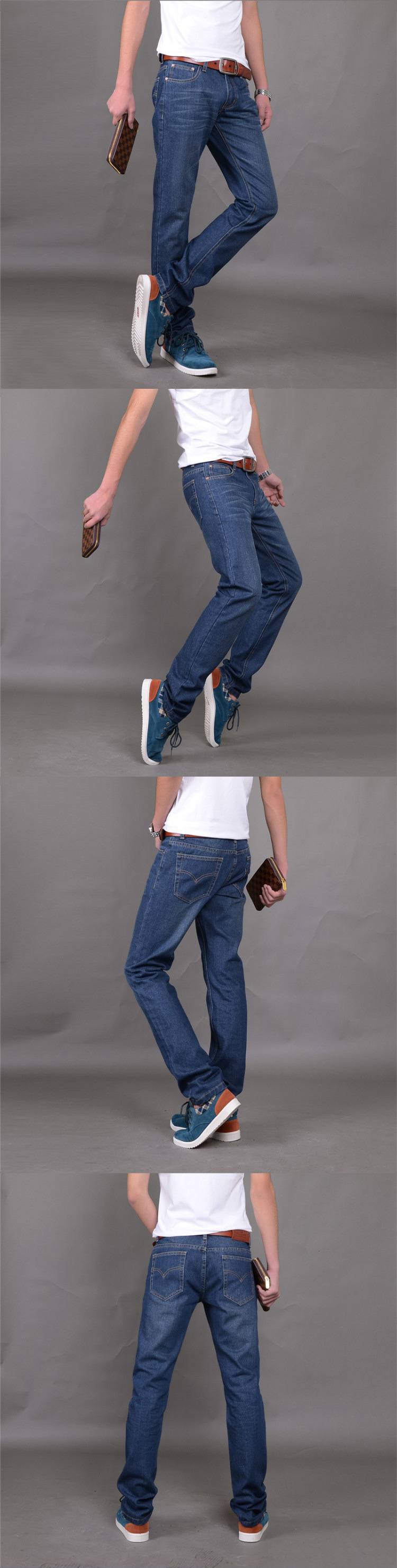 Jeans pour adolescent en coton pour Quatre saisons - Ref 1462614 Image 6