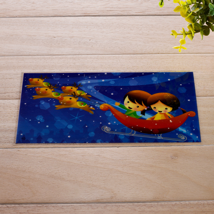 厂家直销卡通塑料箱包贴膜三维立体花片书包超透膜批发超薄