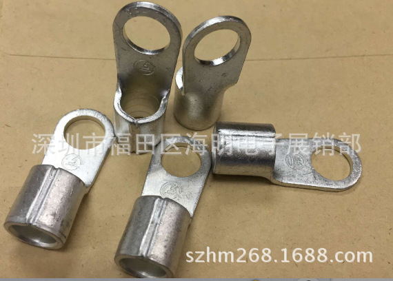 RNB38-10S 圆形裸端子 铜线耳 紫铜，160A冷压端子，线鼻子