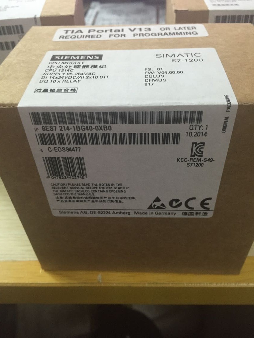 6ES7214-1BG40-0XB0������S7-1200 CPU1214C 6ES7 214-1BG4O-OXBO
