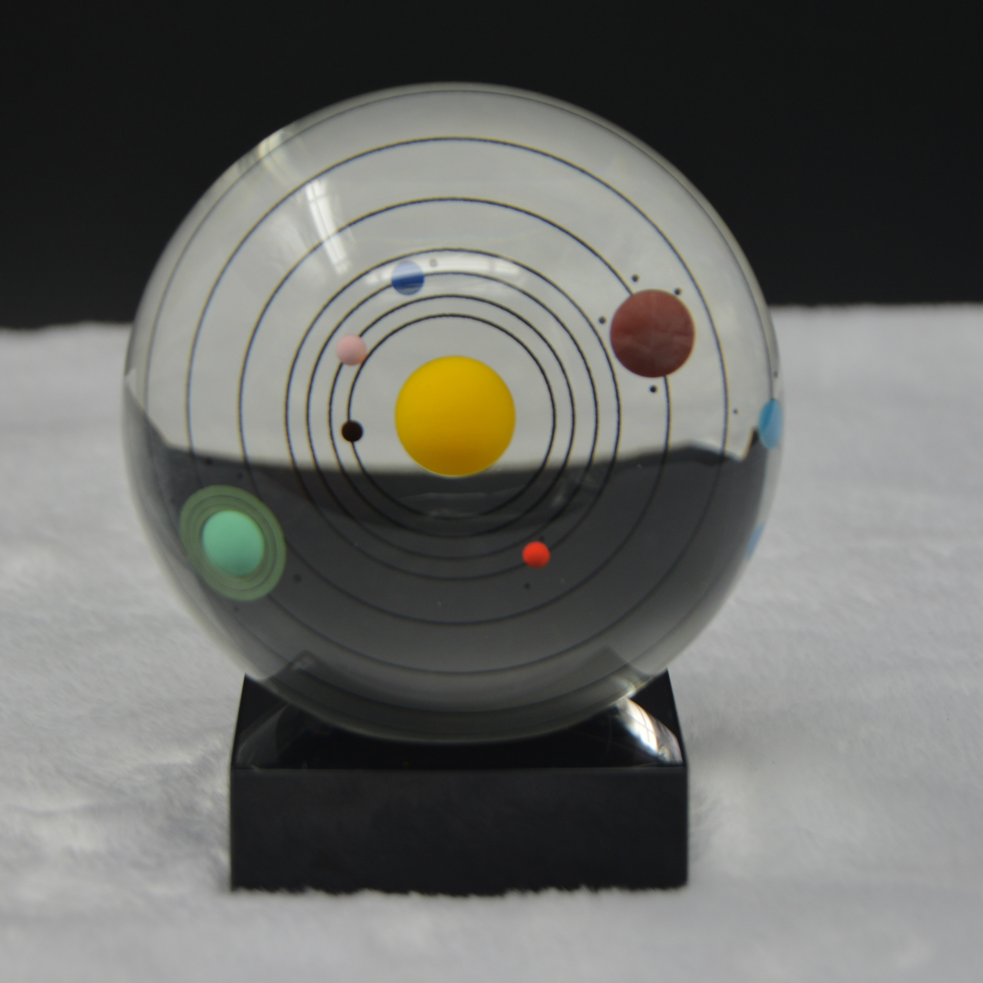 3D立体太阳系八大行星水晶球 创意水晶球摆件 水晶球工艺品批发|ms