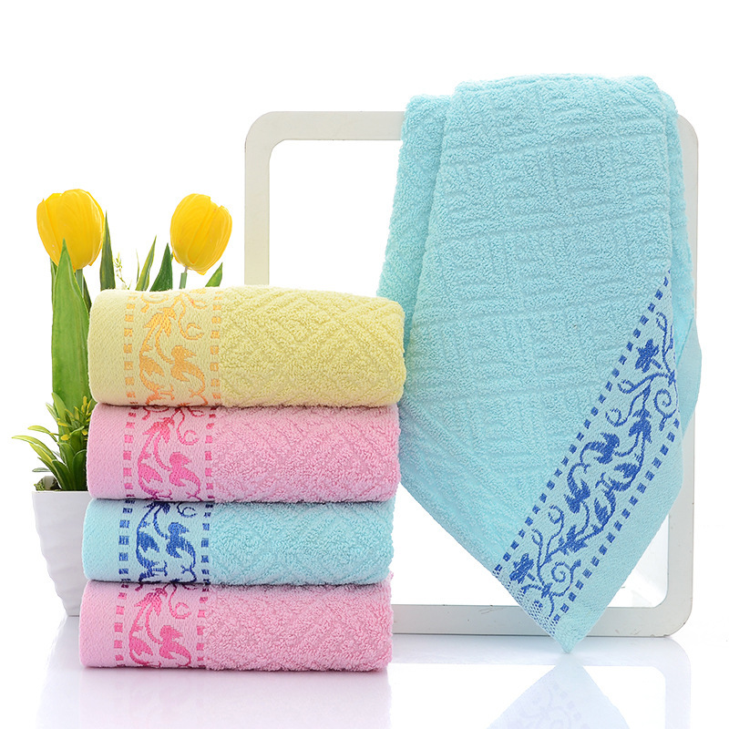 Cotton jacquard wheat towel household adult face towel factory wholesale stall supermarket promotion labor protection supply wholesale