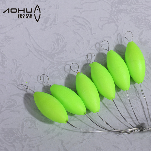 Aohu matte fluorescent float oval streamlined long cylindrical seven-star float traditional fishing float