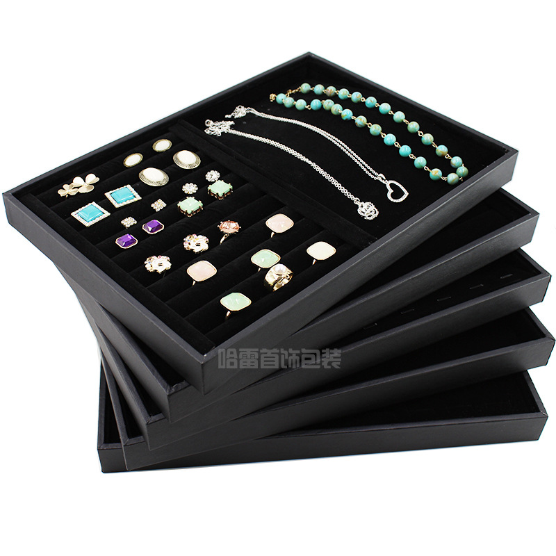 珠宝首饰展架戒指盒项链盘手镯盘吊坠耳钉手链收纳盒批发