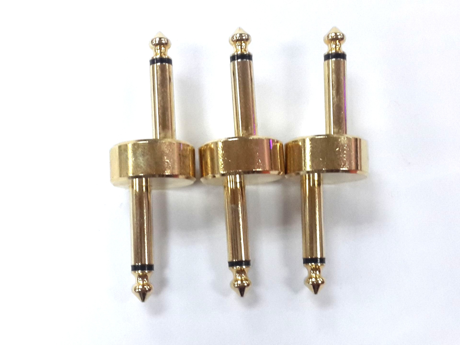 全铜6.35公转6.35公/圆盘6.35公转公/6.35音频转接头