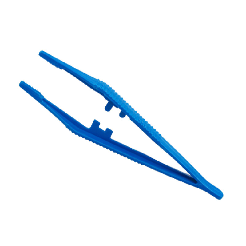 示范用塑料镊子防静电镊子蓝色塑料镊子钳实验镊子尖头镊子
