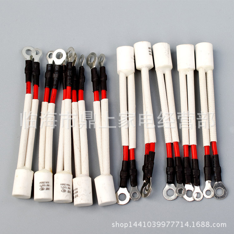 Electric faucet parts 120 ℃ 16A 250V thermostat Overheat protection Temperature fuse wholesale