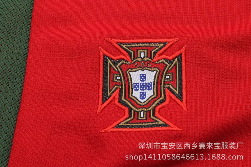 足球服-批发2016欧洲杯葡萄主场足球球衣套装