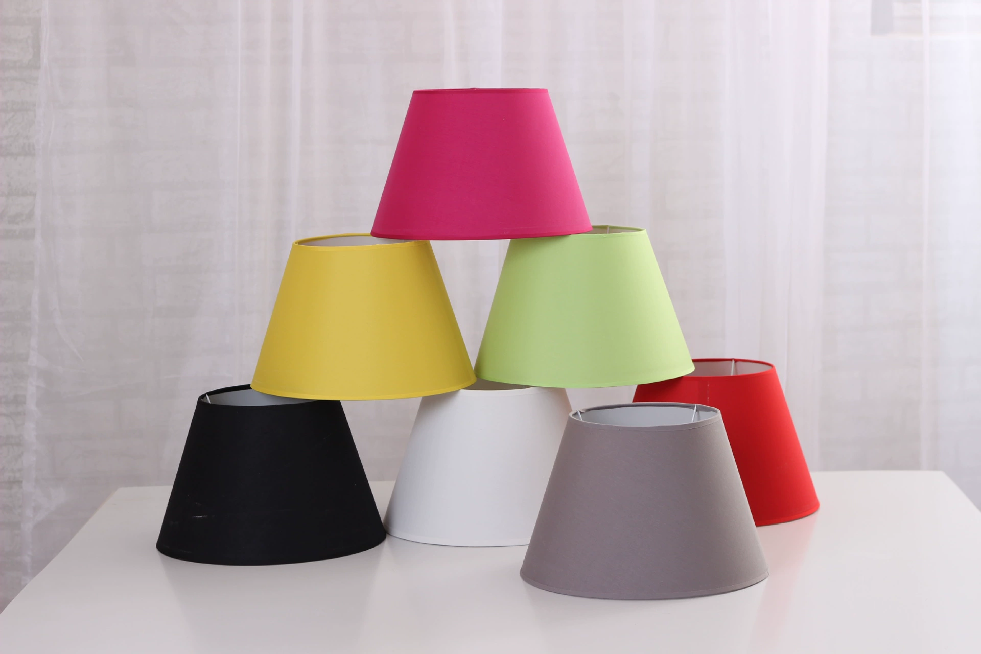 Lampshade, table lamp, modern and minimalistic sconce for hotel
