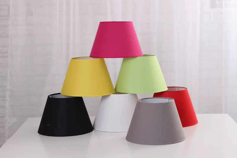 Lampshade, table lamp, modern and minimalistic sconce for hotel
