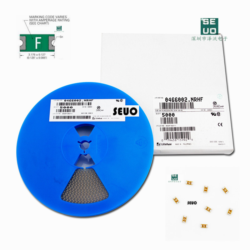 贴片1206熔断保险丝0466002.NRHF美国力特2A 32V原装 环保现货