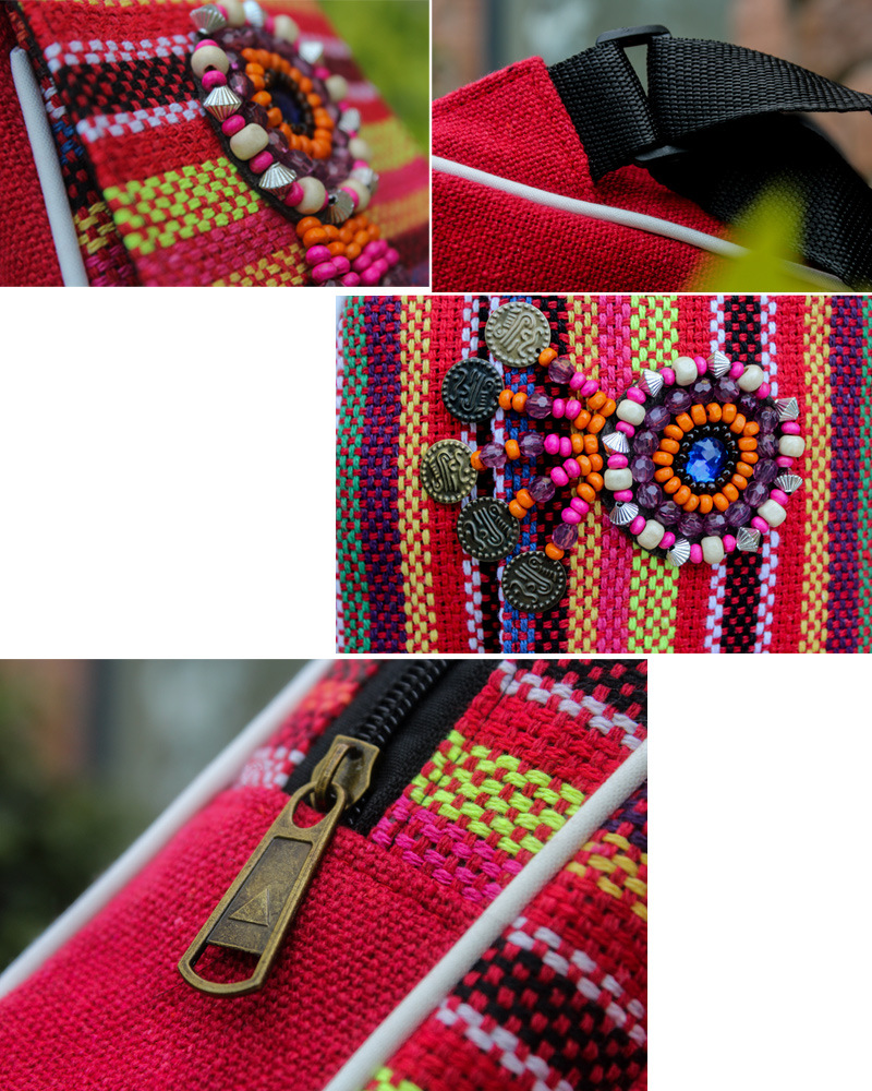 Yunnan Lijiang Dali estilo étnico especial niños mochila casual moda retro estilo mochila de lona