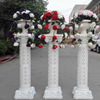 Wedding props Roman Pillar Road Guide New Flower Baskets Flower Silk Flower Wedding Products Wedding Flower Pillar Guide