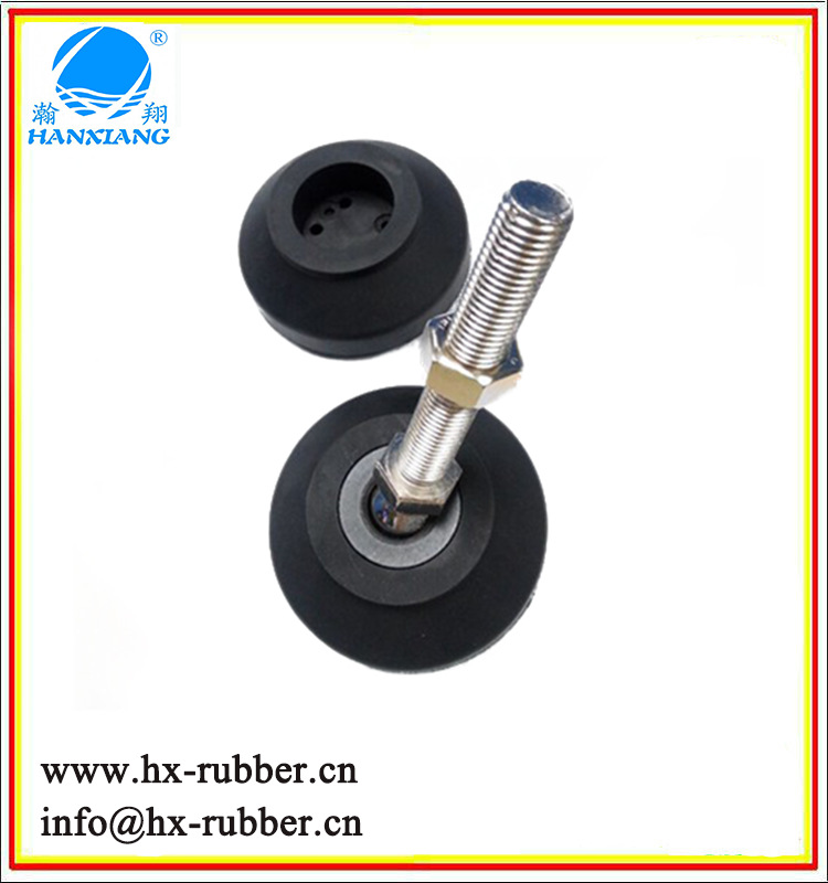 减震螺丝橡胶万向脚垫 跑步机脚垫 橡胶调节脚