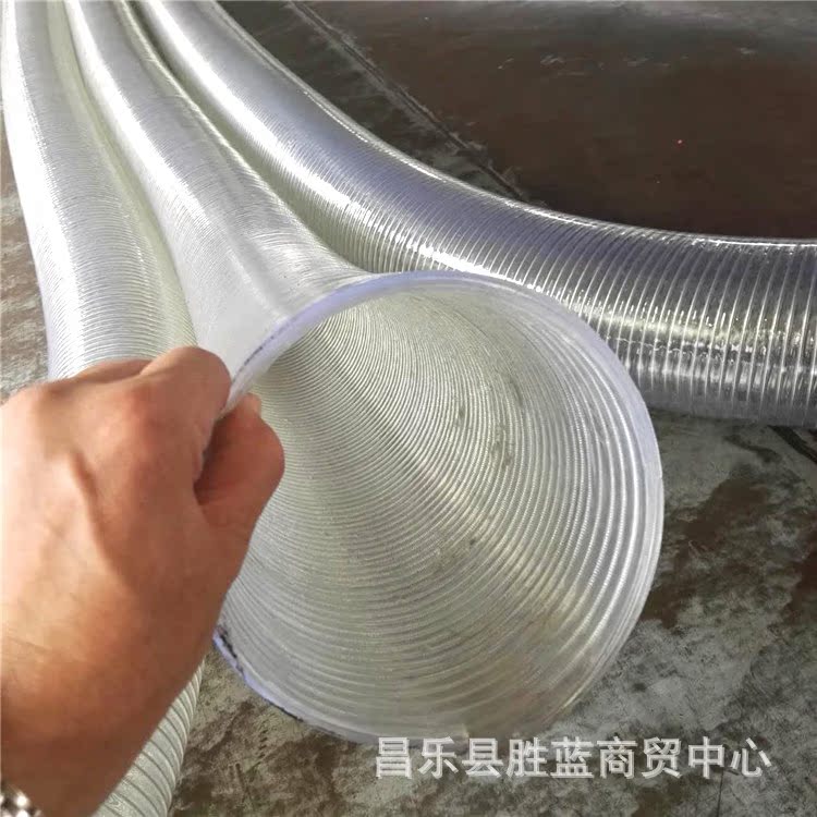 大口径钢丝管PVC钢丝增强软管输水排水管厂家批发PVC大口径钢丝管|ms