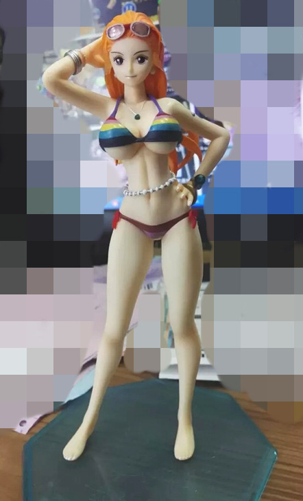 動漫周邊批發 海賊王 PO彩色P泳裝水著 娜美 盒裝手辦模型